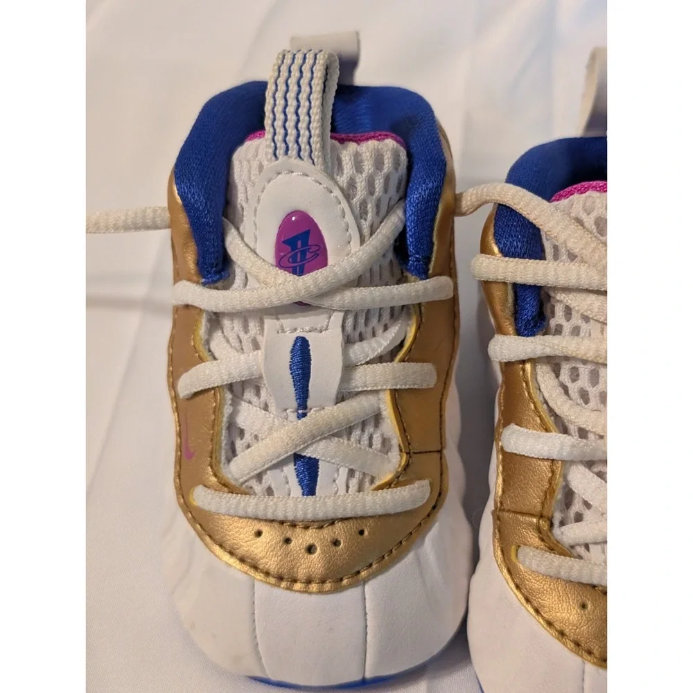 RARE Nike Lil' Posite One Peanut Butter Jelly Colors, 644790-103 Size 2C